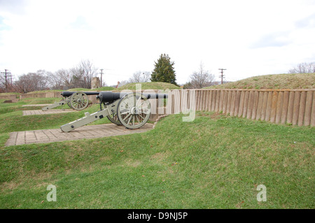 La guerra civile difese di Washington (Fort Stevens) FSTV CWDW-0011. Foto Stock