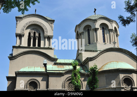 St Aleksandar Nevski chiesa, Belgrado, Serbia Foto Stock
