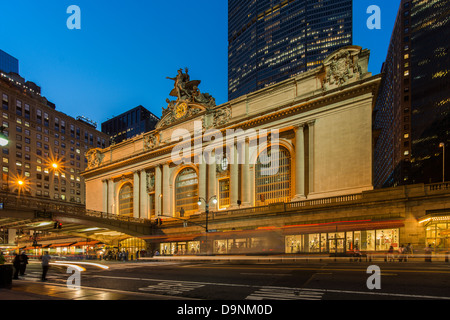 La Grand Central Station, New York City, 42nd Street e Park Ave Foto Stock