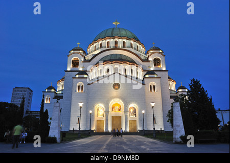 San Sava Chiesa, Belgrado, Serbia Foto Stock