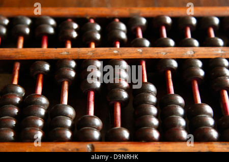 Cina, Distretto di Shanghai, Zhujiajiao antica città d'acqua, Abacus Foto Stock