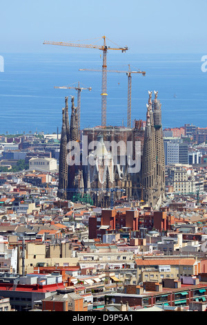 Basilica de la Sagrada Familia a Barcellona, Spagna Foto Stock