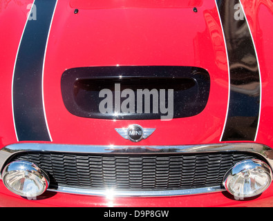 Red Mini Cooper S Automobile Foto Stock