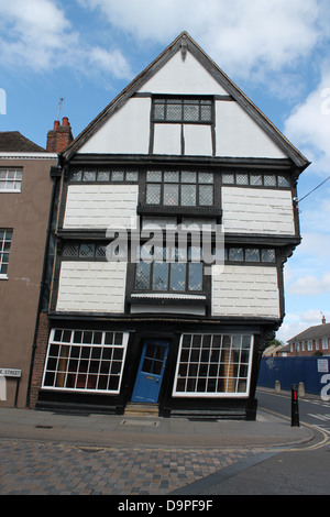 La casa storta (Sir John Boys House o Kings Gallery o il vecchio re Shop), 28 Palace Street, Canterbury Kent Foto Stock