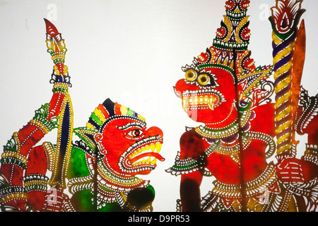 Malaysian shadow puppets, Kota Bharu, Kelantan, Malaysia Foto Stock