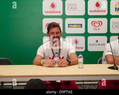 Oporto, Portogallo, 22 giugno 2013, il Circuito da Boavista - Historic Grand Prix 2013 - GARA VIP, Libere + qualifica + Gara, Andre Villas Boas (Tottenham Hotspur Calcio Manager) durante la conferenza stampa Foto Stock