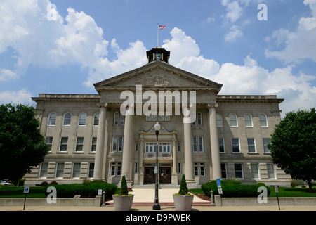 Contea di Boone, Indiana Court House in estate. Foto Stock