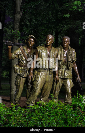 I tre soldati, Vietnam Veterans Memorial, Foto Stock