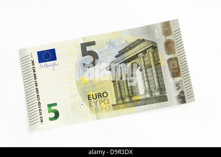 Cinque nuove banconote in euro, pubblicato nel 2013 Foto Stock