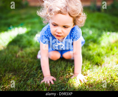 Bambina outdoor Foto Stock