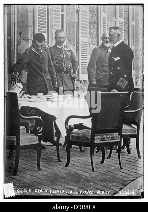 Kaiser, gen. v. Heeringen & principe Henry (LOC) Foto Stock