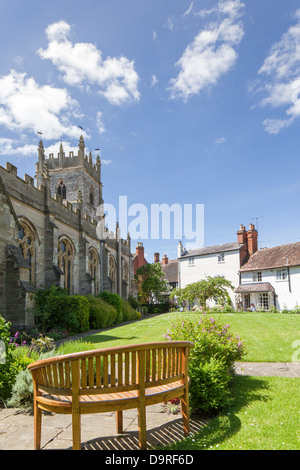 La Chiesa di San Nicola, Alcester Warwickshire, Inghilterra, Regno Unito Foto Stock