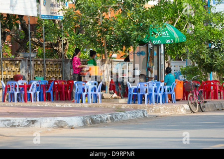 La vita quotidiana nelle zone rurali Kampot provincia della Cambogia Foto Stock