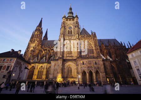 ST. La CATTEDRALE DI SAN VITO E PRAGA E LA REPUBBLICA CECA 29 DICEMBRE 2012 Foto Stock