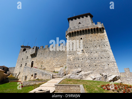 La Repubblica di San Marino, Guaita, torre; Italia Foto Stock