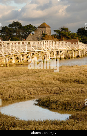 Il vecchio ponte a pedaggio attraverso il Fiume Adur - Shoreham-By-Mare, West Sussex. Foto Stock