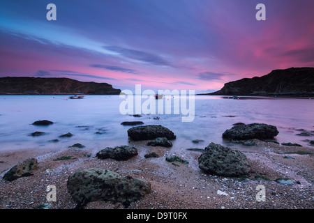 Lulworth Cove, Jurassic Coast, Dorset, England, Regno Unito Foto Stock