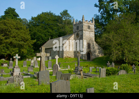 Chiesa di Santa Maria, Staveley-in-Cartmel, South Lakeland, Cumbria, England Regno Unito Foto Stock