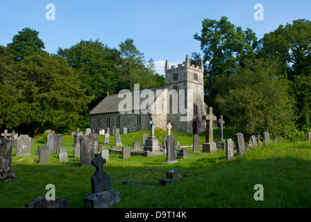 Chiesa di Santa Maria, Staveley-in-Cartmel, South Lakeland, Cumbria, England Regno Unito Foto Stock