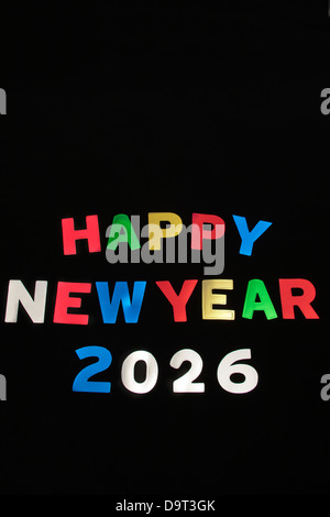 Felice anno nuovo 2026 Foto Stock