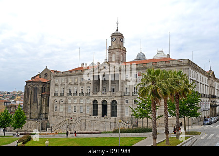 Palacio da Bolsa Praca do Infante Dom Henrique Porto Portogallo Foto Stock