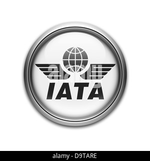 Iata / Associazione internazionale del trasporto aereo Bandierina logo icona di simbolo Foto Stock