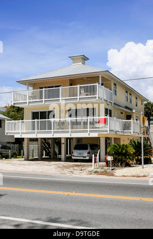 Fronte spiaggia affitto case su Anna Maria Island off di Sarasota in Florida Foto Stock