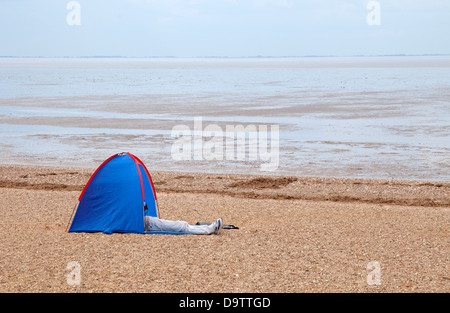 Heacham beach, west Norfolk, Inghilterra Foto Stock