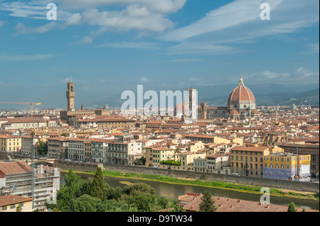 Panorama di Firenze, Italia Foto Stock