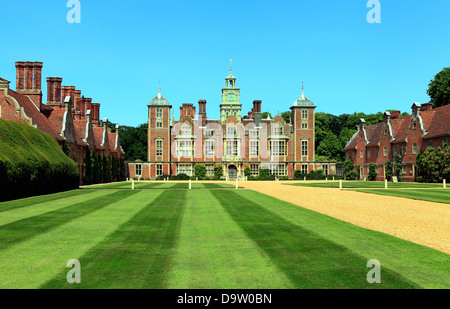 Blickling Hall, Norfolk, Inghilterra UK, xvii secolo residenza giacobino, inglese maestosa casa case Foto Stock