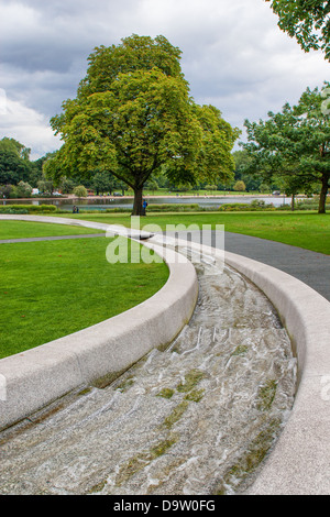 Diana Principessa di Galles fontana commemorativa Foto Stock