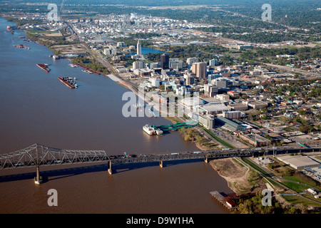 Antenna di Downtown Baton Rouge, Louisiana Foto Stock