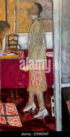 Marthe dans la salle a manger au Cannet - Martha nella sala da pranzo a Le Cannet 1933 Pierre Bonnard 1867-1947 Francia Foto Stock