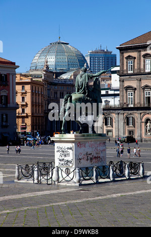 Il Palazzo Reale, il Palazzo Reale in Piazza Plebiscito, Napoli, Napoli, campania, Italy, Italia. Monumenti e luoghi di interesse Foto Stock