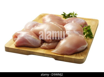 Materie le cosce di pollo Foto Stock