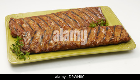 Preparati costine di maiale Foto Stock