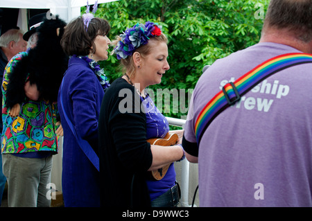 Ukulele Festival di Gran Bretagna Foto Stock