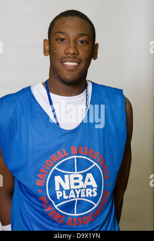 Andrew Steele (Birmingham, AL / John Carroll) Nazionale di giocatori di basket Association tenne un accampamento per la Top 100 di alta scuola di prospettive di basket presso la John Paul Jones Arena presso l'Università della Virginia di Charlottesville, VA a partire dal 20 giugno 2007 al 23 giugno 2007. Foto Stock