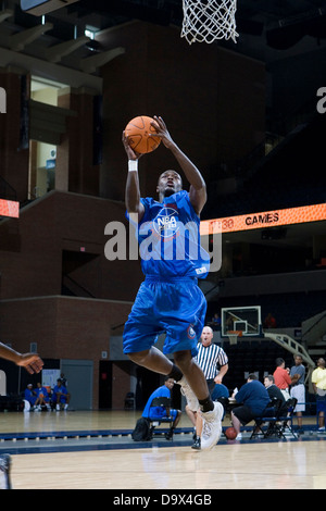 Nick Williams (Mobile, AL / LeFlore). La National Basketball Players Association tenne un accampamento per la Top 100 di alta scuola di prospettive di basket presso la John Paul Jones Arena presso l'Università della Virginia di Charlottesville, VA a partire dal 20 giugno 2007 al 23 giugno 2007. Foto Stock