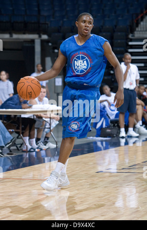 Larry Drew (Woodland Hills, CA /Taft). La National Basketball Players Association tenne un accampamento per la Top 100 di alta scuola di prospettive di basket presso la John Paul Jones Arena presso l'Università della Virginia di Charlottesville, VA a partire dal 20 giugno 2007 al 23 giugno 2007. Foto Stock