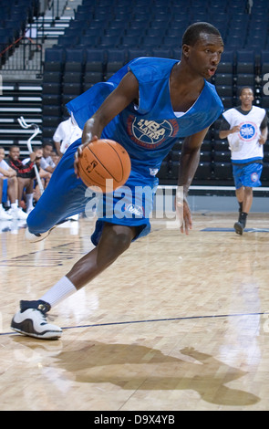 La Giordania Hamilton (Los Angeles, CA / Dorsey). La National Basketball Players Association tenne un accampamento per la Top 100 di alta scuola di prospettive di basket presso la John Paul Jones Arena presso l'Università della Virginia di Charlottesville, VA a partire dal 20 giugno 2007 al 23 giugno 2007. Foto Stock