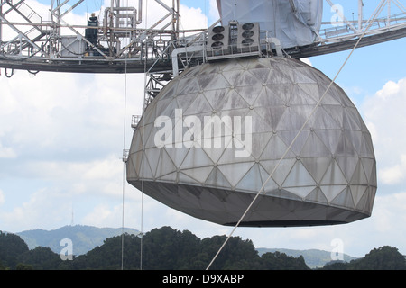 Osservatorio di Arecibo sfera Foto Stock