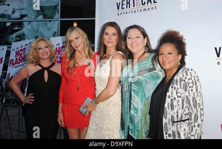 Los Angeles, CA. Il 27 giugno, 2013. Virginia Madsen, Daryl Hannah, BROOKE SHIELDS, Camryn Manheim, Wanda Sykes presso gli arrivi per le vampate di calore speciale proiezione Premiere, ArcLight cinema Hollywood, Los Angeles, CA 27 Giugno 2013. Credito: Elizabeth Goodenough/Everett raccolta/Alamy Live News Foto Stock