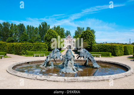 Xvii secolo Kilmainham Ospedale giardini formali Dublino Irlanda Europa Foto Stock