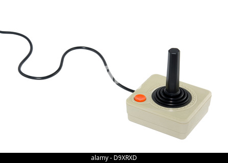 Classic joystick con tracciato di ritaglio Foto Stock