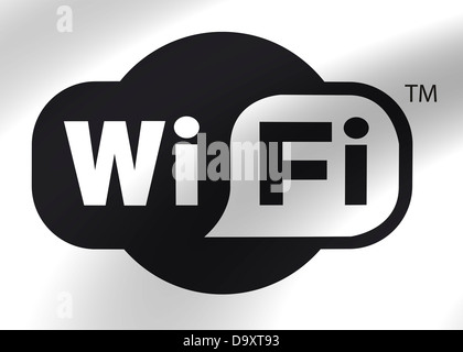 WiFi / Wi Fi logo icona simbolo bandiera Foto Stock