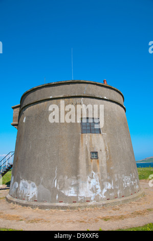 Martello Tower alloggiamento museo delle radio d'epoca Howth peninsula vicino a Dublino Irlanda Europa Foto Stock