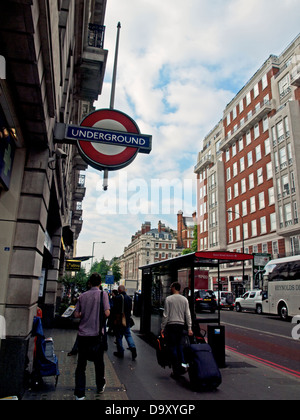 La stazione della metropolitana di Baker Street, London, England, Regno Unito Foto Stock