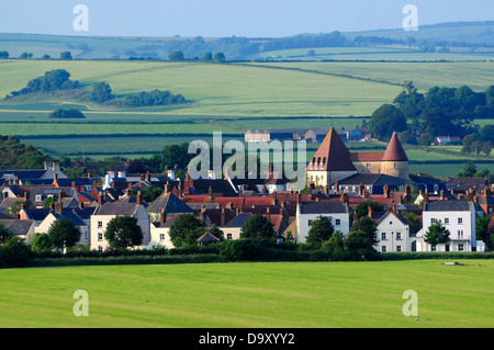 Una vista del villaggio di Poundbury vicino a Dorchester Dorset Regno Unito Foto Stock