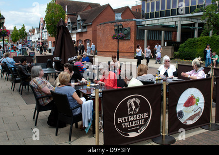 Caffetterie, Henley Street, Stratford-upon-Avon, Regno Unito Foto Stock